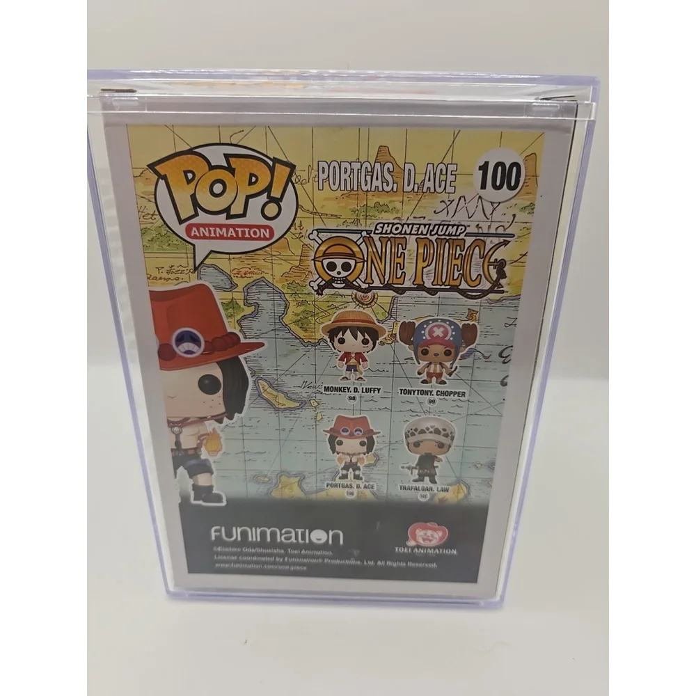 Funko Pop! One Piece Portgas D. Ace 100 Original Release Auto Jesse Hooker‎